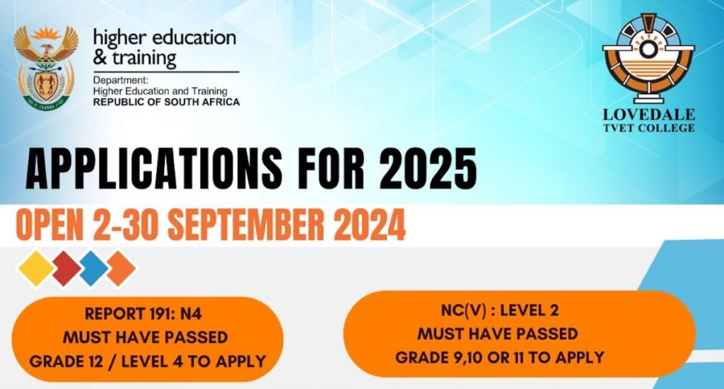 Lovedale TVET College Applications for 2025 Everything You Need to